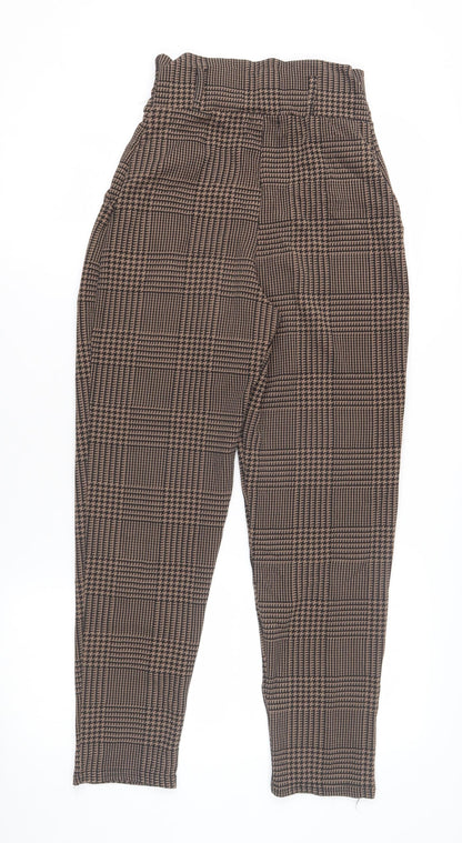 Womens UK Size 3XS PRETTYLITTLETHING   Brown Trousers