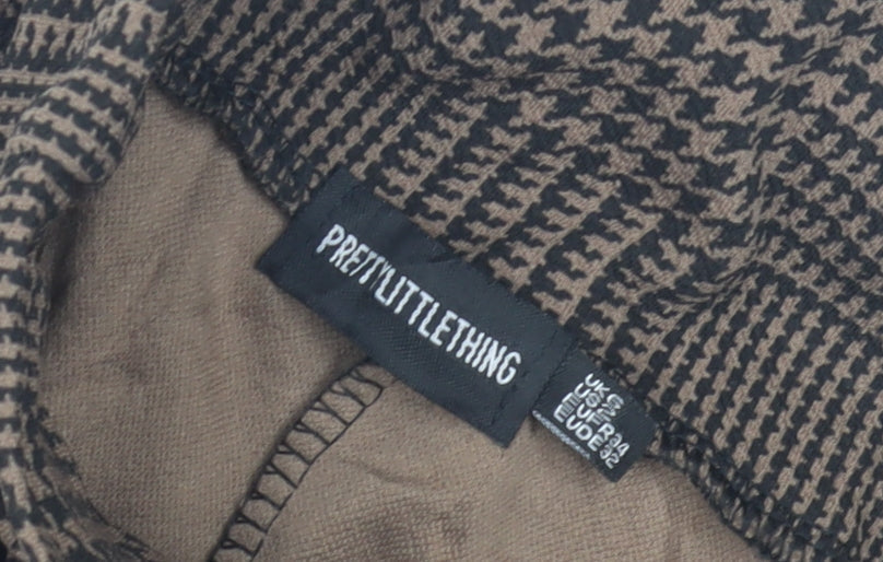 Womens UK Size 3XS PRETTYLITTLETHING   Brown Trousers