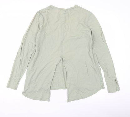Womens UK Size 8 ASOS Green Basic T-Shirt