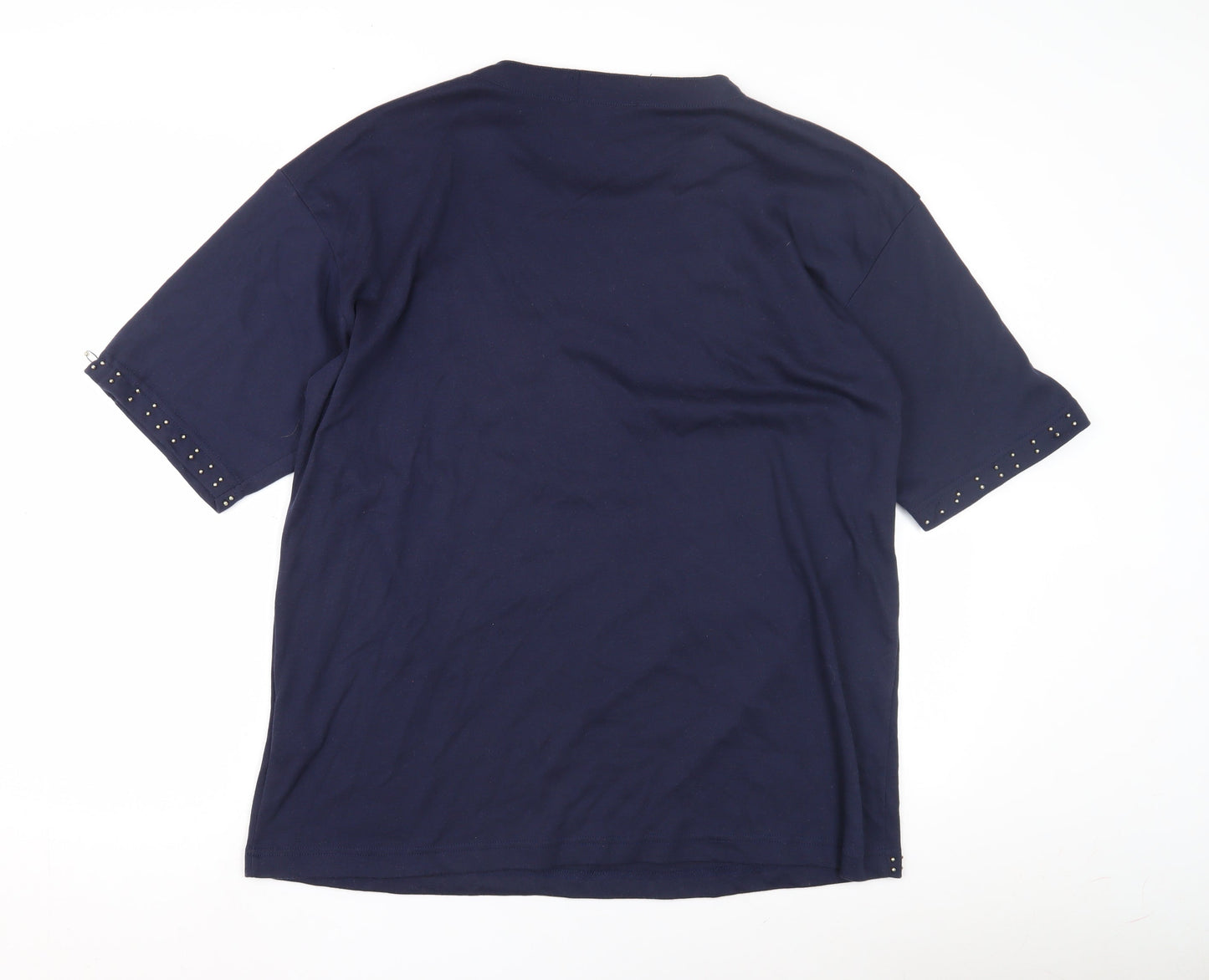 Womens UK Size One Size Paramour Blue Basic T-Shirt