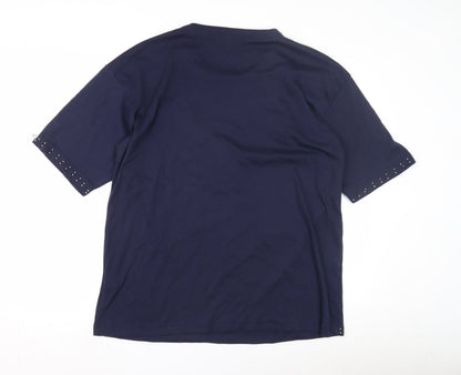 Womens UK Size One Size Paramour Blue Basic T-Shirt