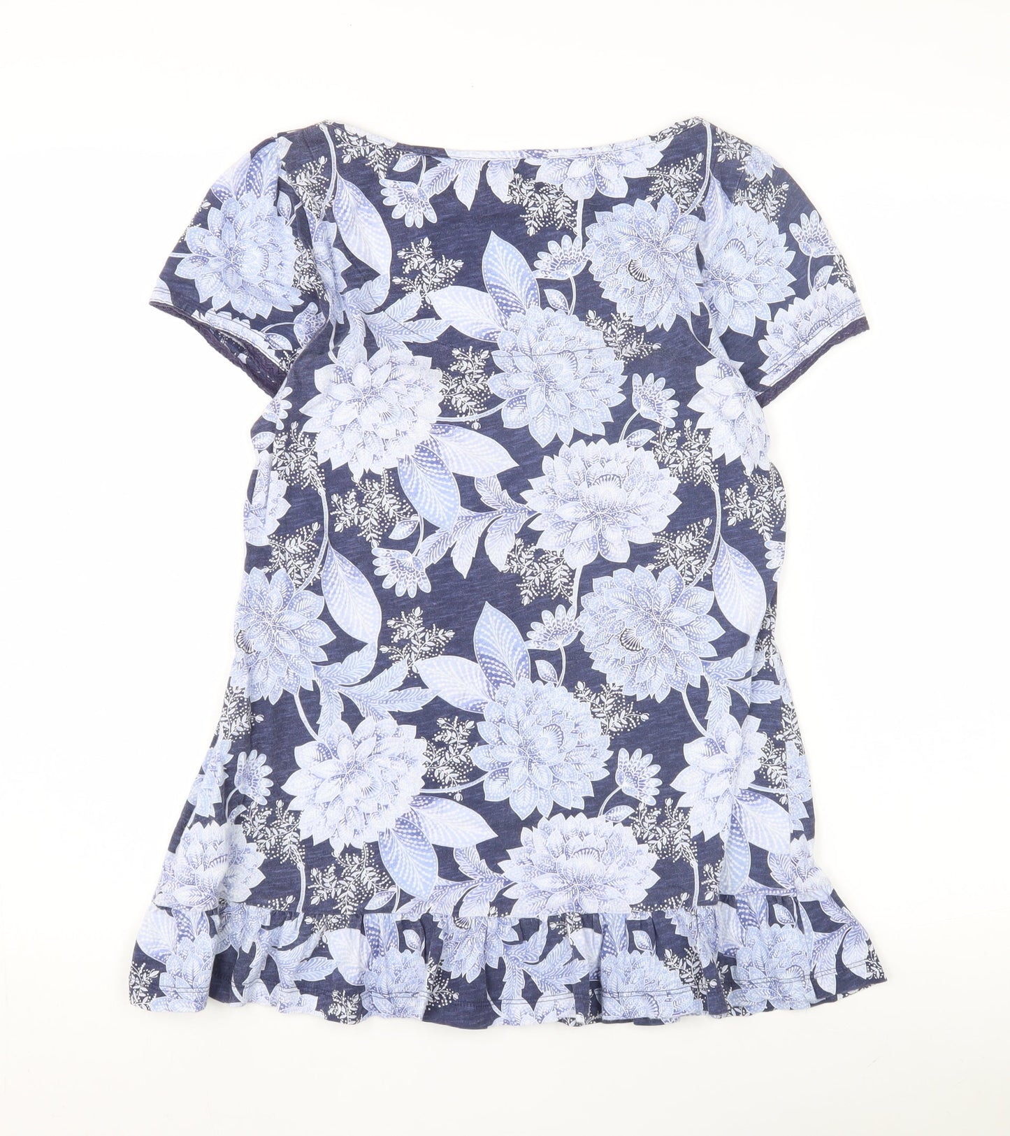 Womens UK Size 10 Marks and Spencer Blue Basic Blouse