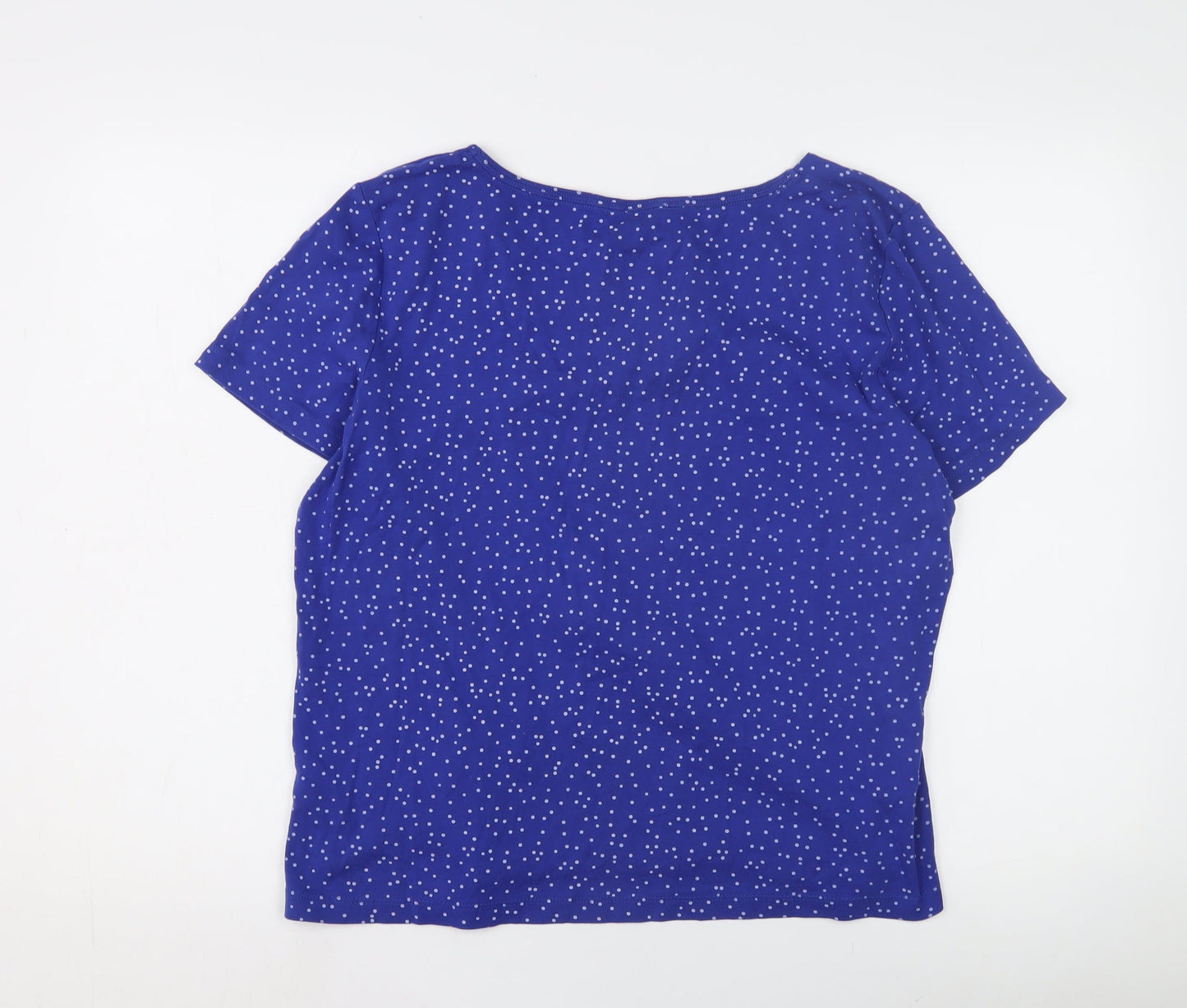 Womens UK Size L BM casual Blue Basic T-Shirt