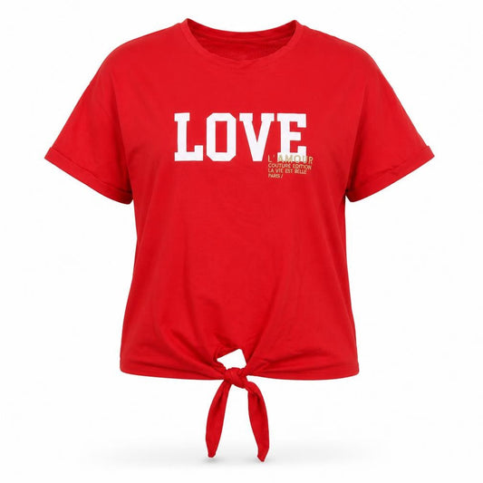 Womens UK Size L Select Red Basic T-Shirt