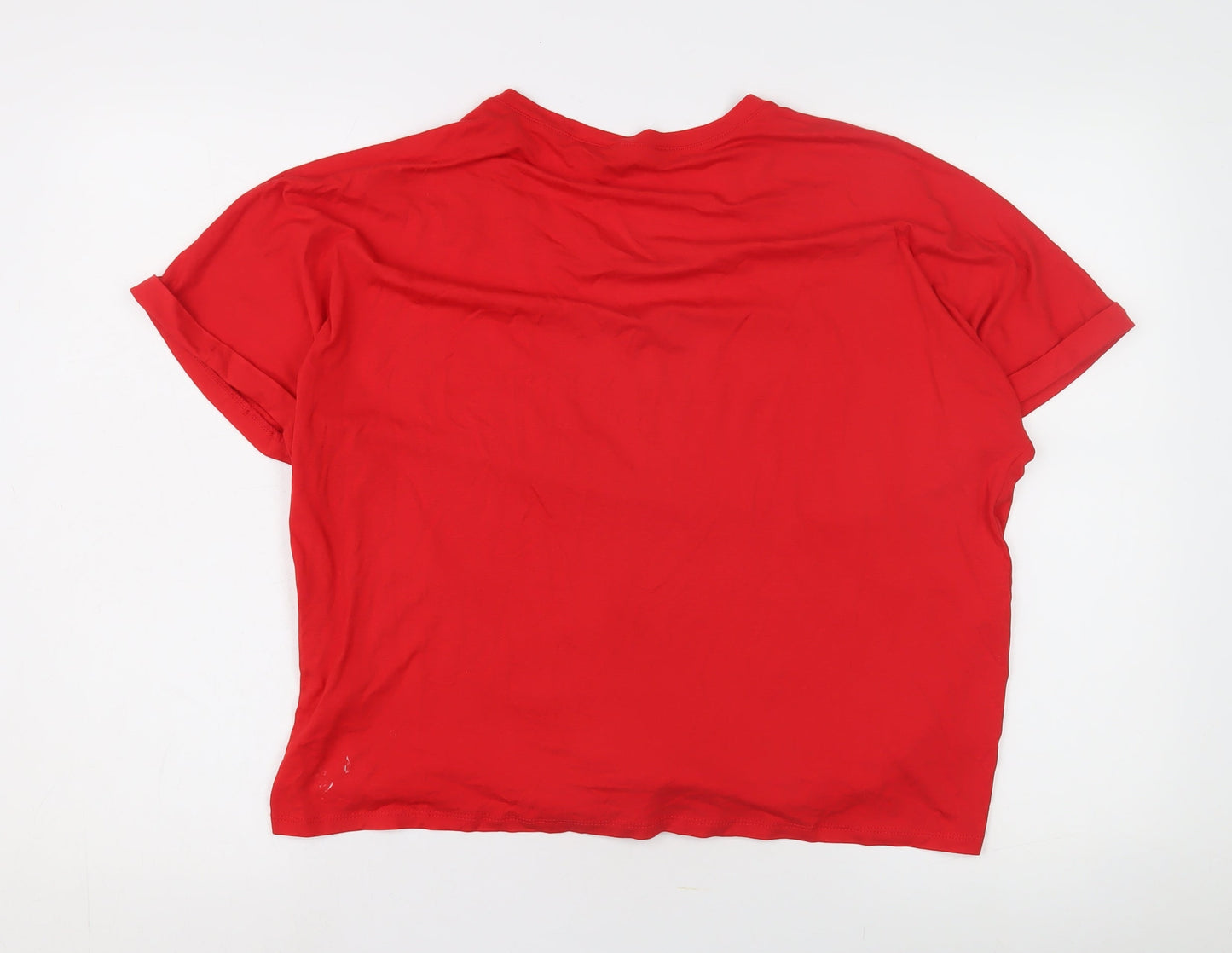 Womens UK Size L Select Red Basic T-Shirt