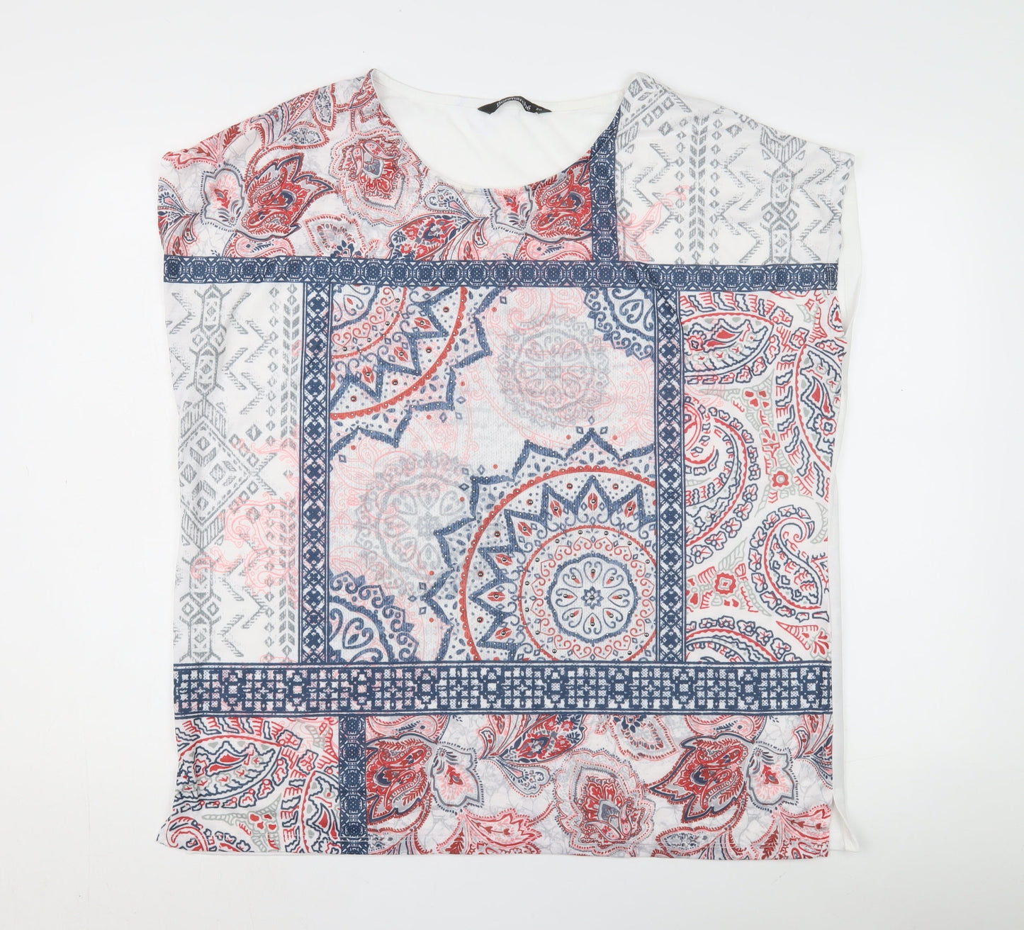 Womens UK Size 20 Bonmarché Multicoloured Basic T-Shirt