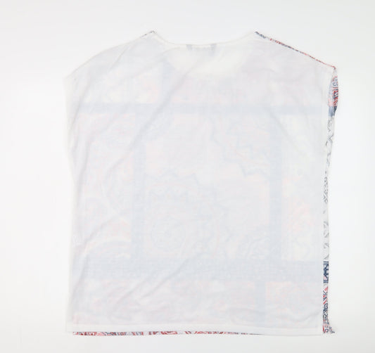 Womens UK Size 20 Bonmarché Multicoloured Basic T-Shirt