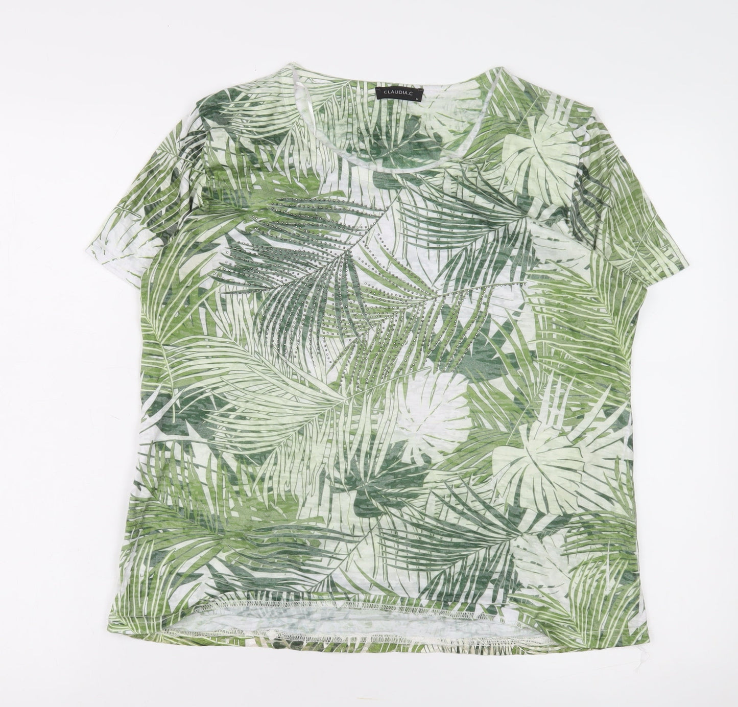 Claudia.C Women's Multicoloured Floral T-Shirt M