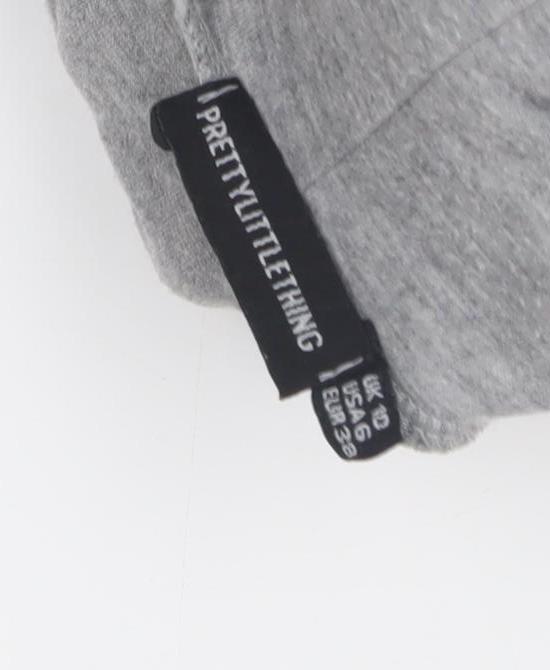 PrettyLittleThing Women's Grey Long Sleeve Roll Neck Bodysuit