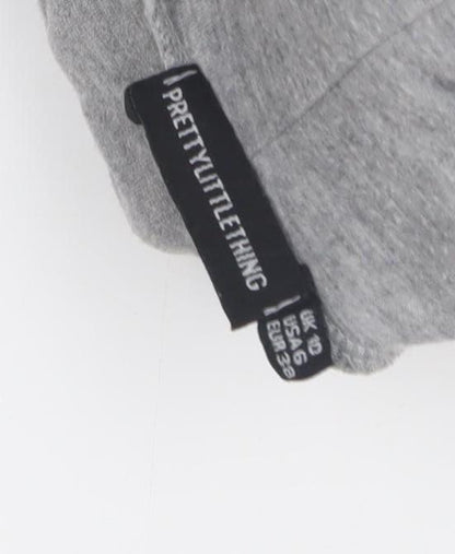 PrettyLittleThing Women's Grey Long Sleeve Roll Neck Bodysuit