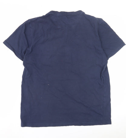 Unisex Adults UK Size M Joules Blue Basic T-Shirt