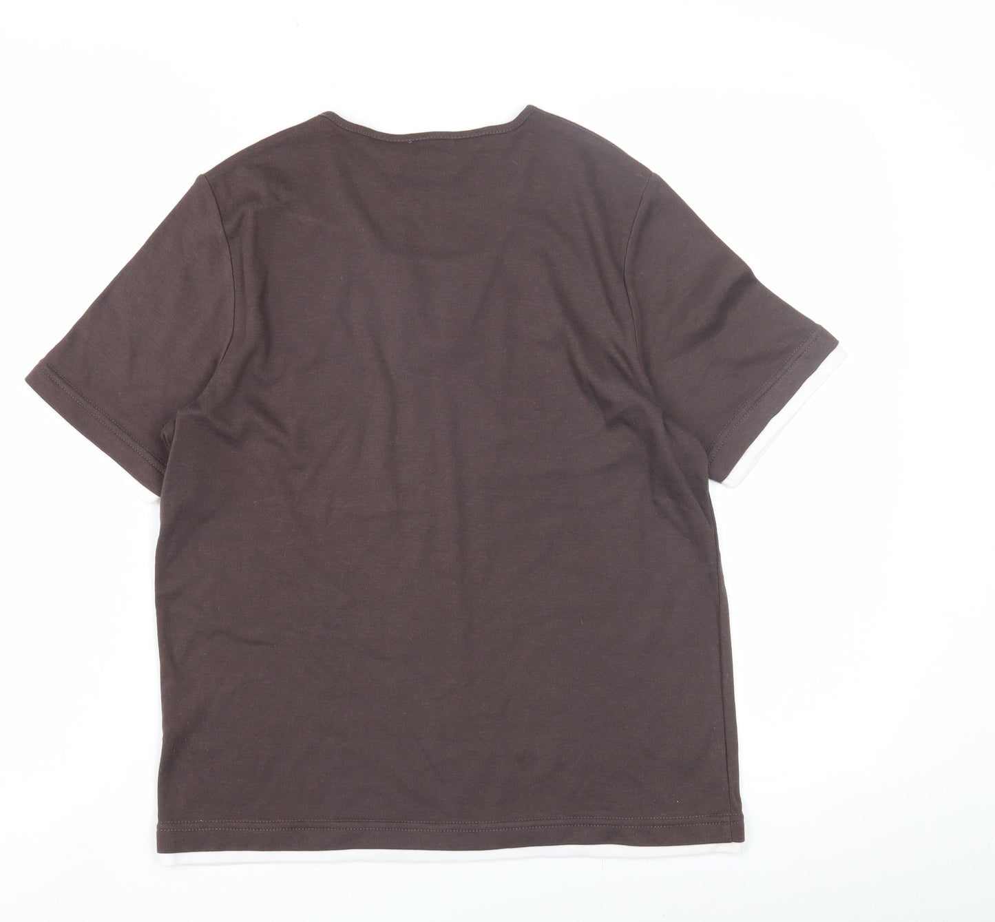 Womens UK Size 10 TIGI Brown Basic T-Shirt