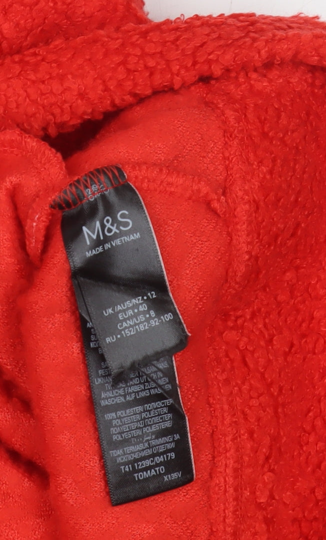 Womens UK Size 12 Marks and Spencer Red Hoodie Hoodie