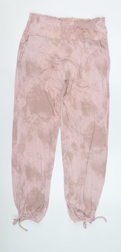 Asquith Women's Pink Relaxed Casual Trousers XS