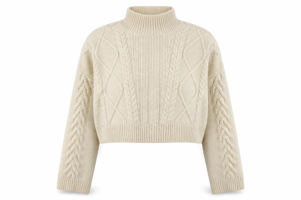 Womens UK Size L Reclaimed Vintage Ivory Pullover Jumper