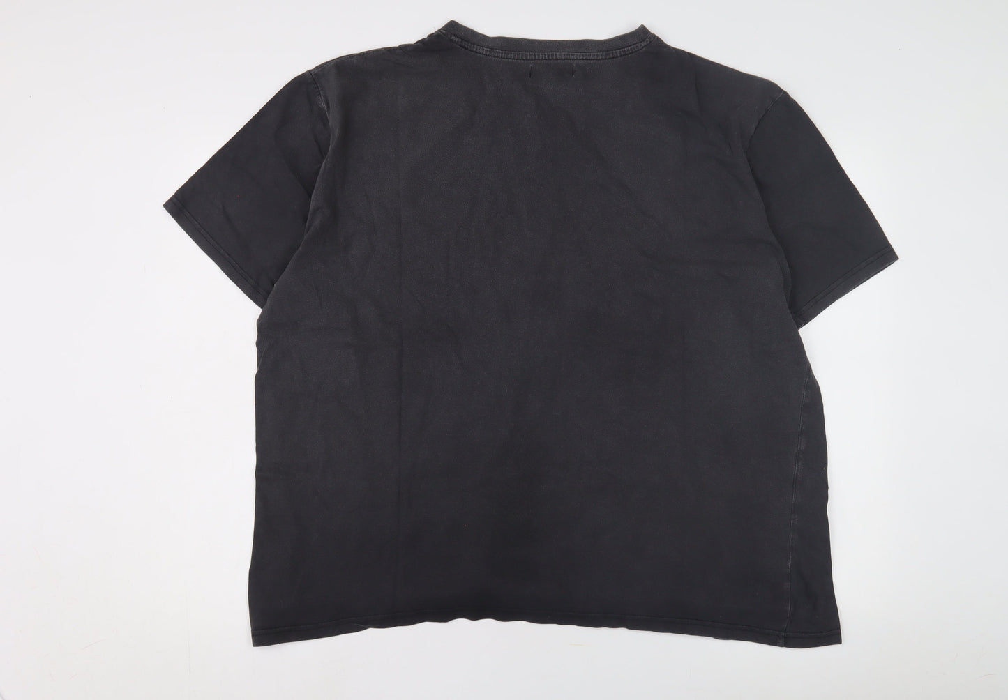 Mens UK Size 4XL Atlas For Men Black  T-Shirt