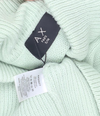 AX Paris Women's Green Roll Neck Balloon Sleeve Jumper