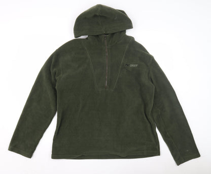 PrettyLittleThing Women Green Pullover Hoodie UK 12