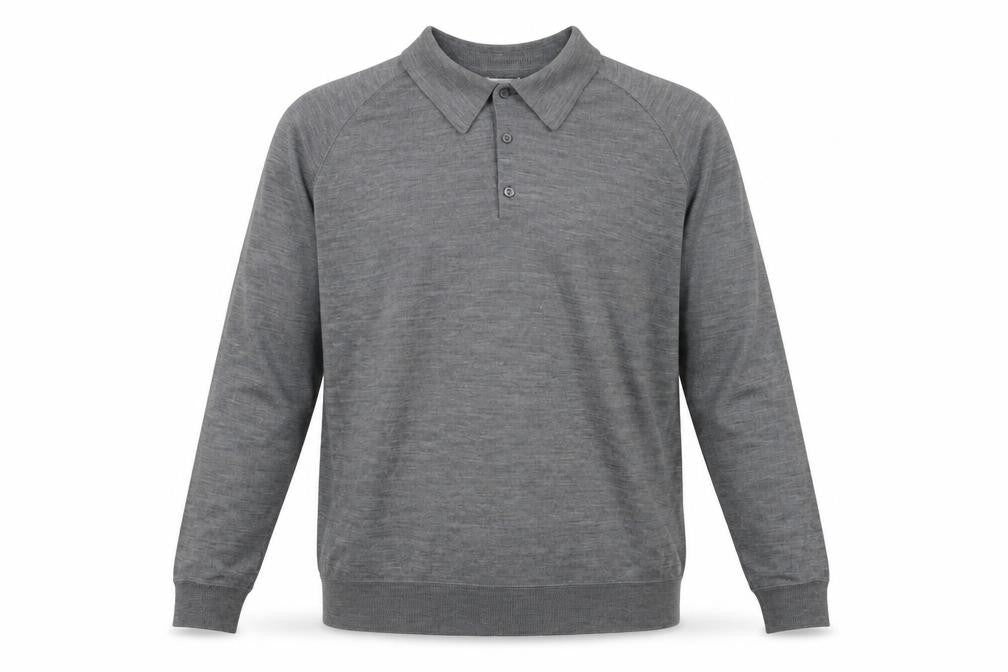 Mens UK Size L Burton Grey Henley