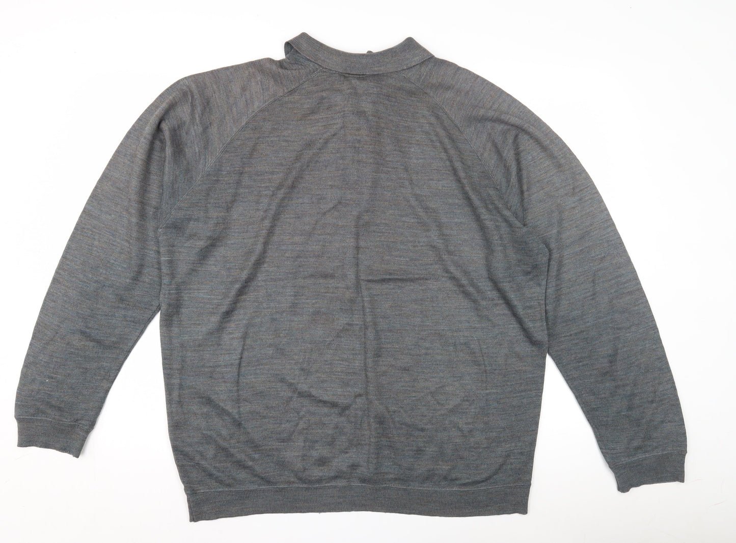 Burton Men's Grey Collared Jumper - Long Sleeve Large 52-54"