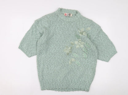 Antique Gold Collection Women's Green Pullover Jumper