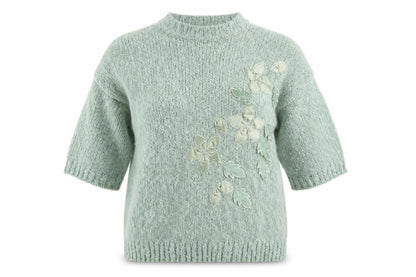 Antique Gold Collection Women's Green Pullover Jumper