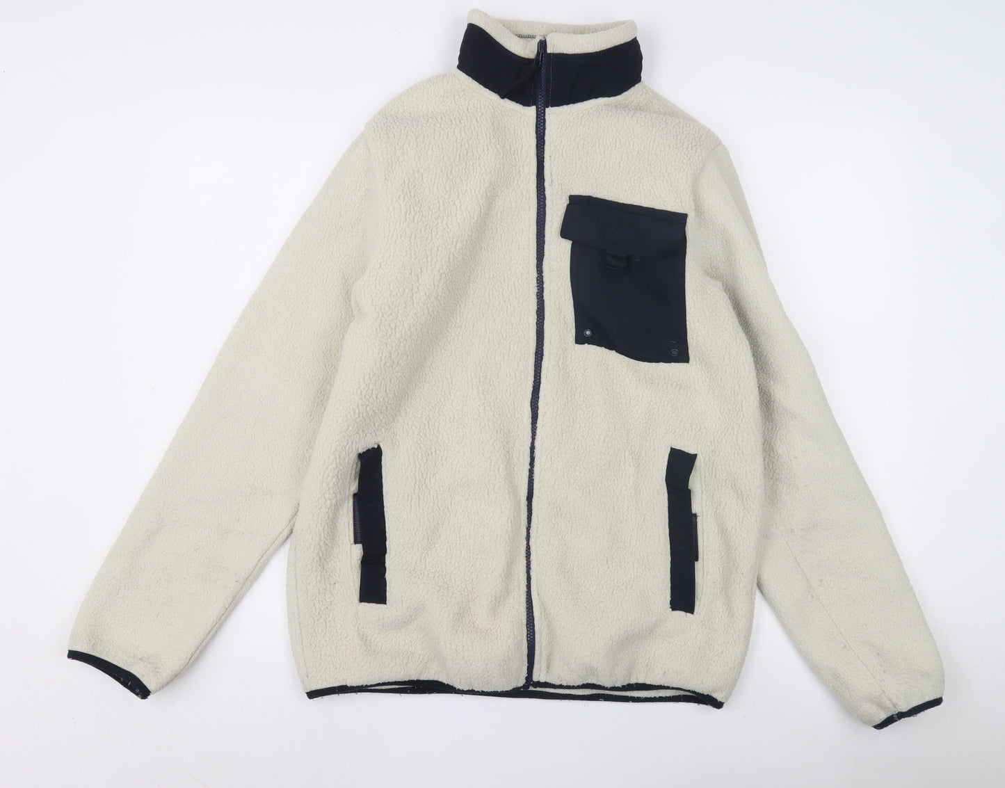 Mens UK Size M Livery White Basic Jacket