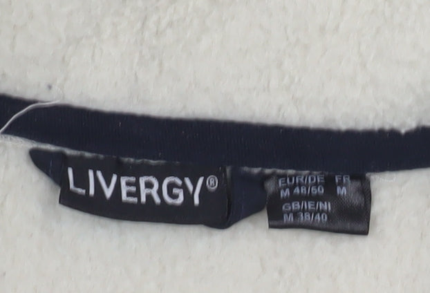 Mens UK Size M Livery White Basic Jacket