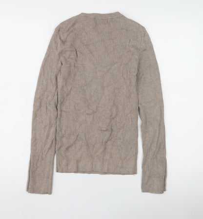 Womens UK Size 8 Marks and Spencer Beige Pullover Jumper
