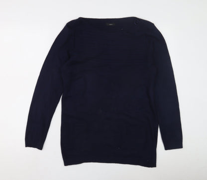 Womens UK Size 14 M&Co Blue Pullover Jumper