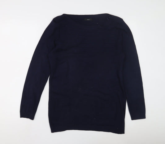 Womens UK Size 14 M&Co Blue Pullover Jumper