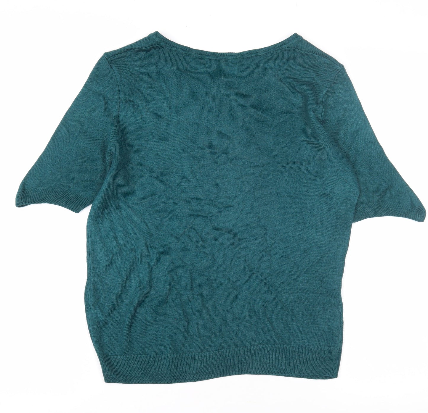 Womens UK Size 10 Marks and Spencer Green Pullover Jumper