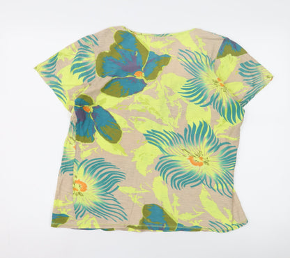 La Redoute Women's Multicoloured Floral T-Shirt 14/16