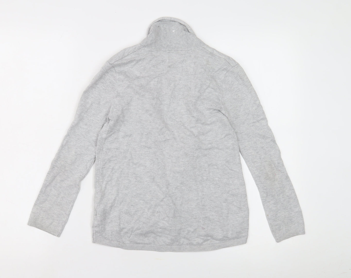 Zara Girls Grey Cardigan 9-10 Years Open Front Lightweight