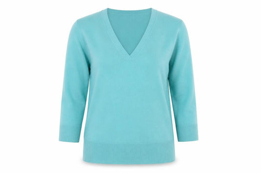 Womens UK Size S M&Co Blue Pullover Jumper