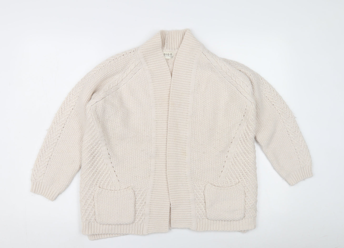 Womens UK Size 16 Marks and Spencer Ivory Cardigan Jumper
