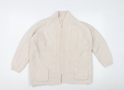 Womens UK Size 16 Marks and Spencer Ivory Cardigan Jumper