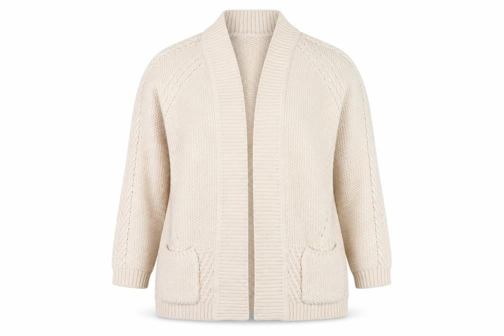 Womens UK Size 16 Marks and Spencer Ivory Cardigan Jumper