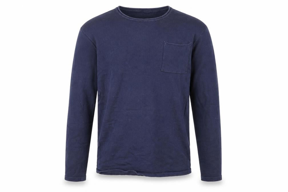 Mens UK Size S Bellfield Blue Pullover Jumper