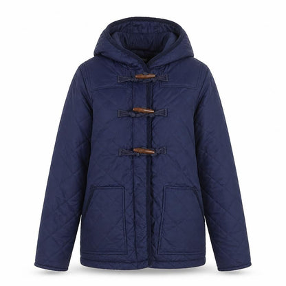 Womens UK Size 8 Oasis Blue Quilted Coat
