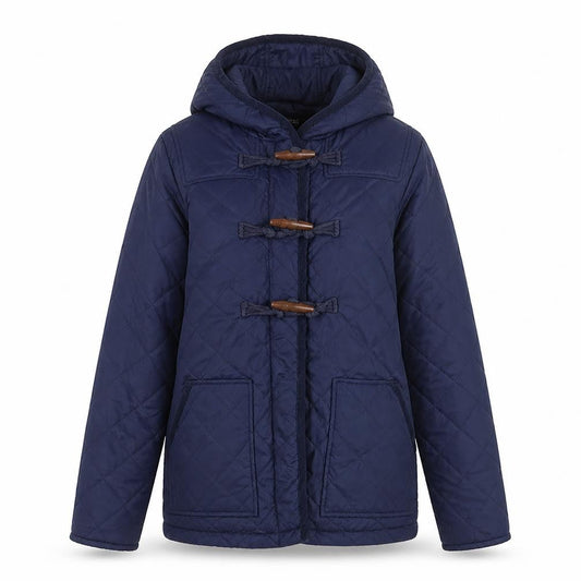 Womens UK Size 8 Oasis Blue Quilted Coat