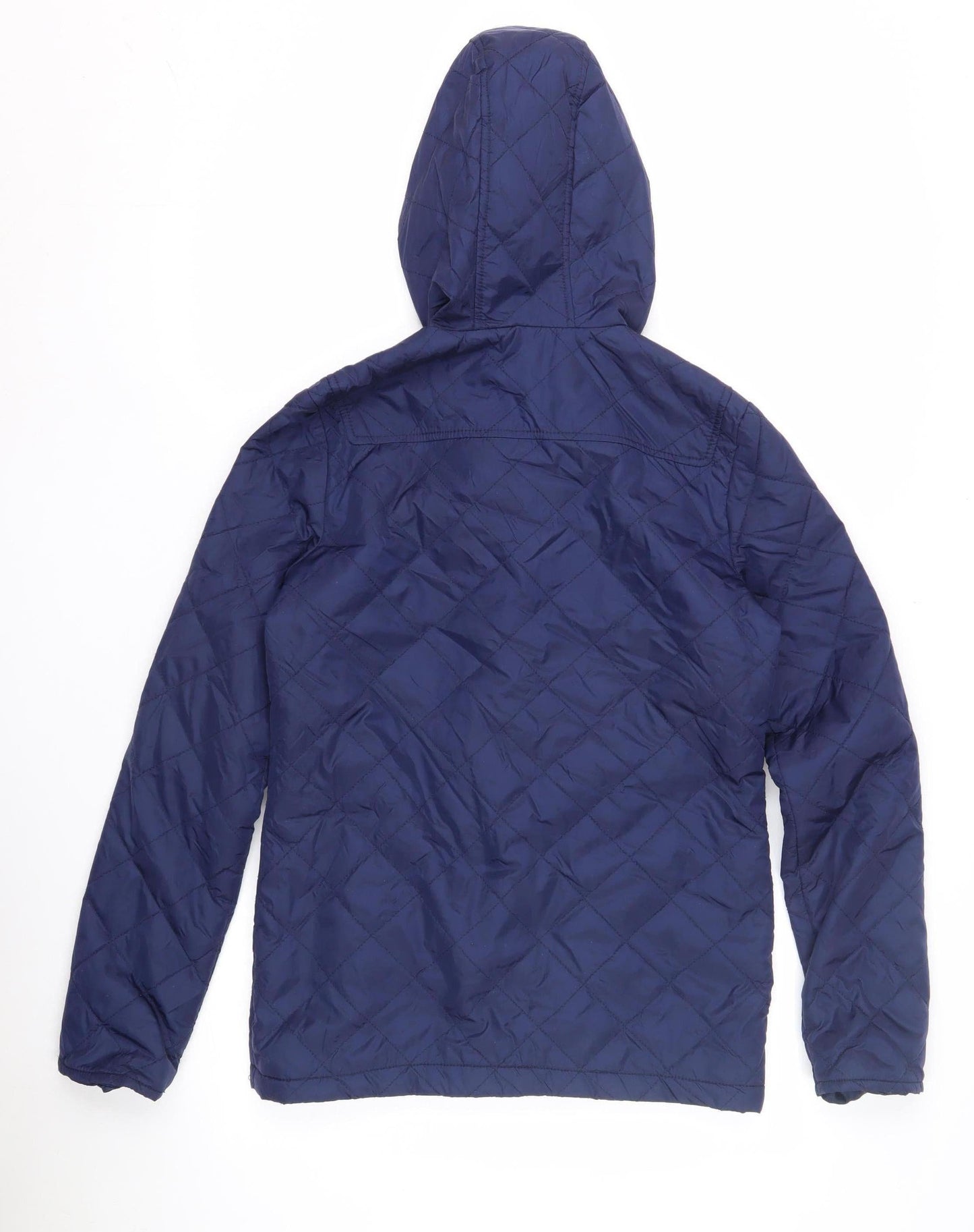 Womens UK Size 8 Oasis Blue Quilted Coat