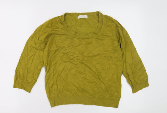 Womens UK Size 14 Marks and Spencer Green Pullover Jumper