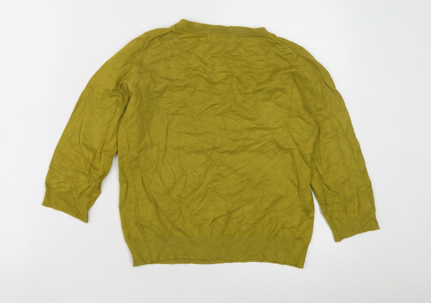Womens UK Size 14 Marks and Spencer Green Pullover Jumper