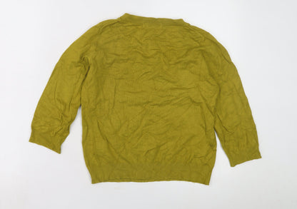 Womens UK Size 14 Marks and Spencer Green Pullover Jumper