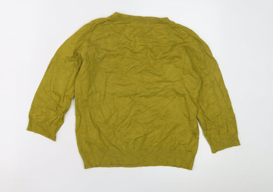 Womens UK Size 14 Marks and Spencer Green Pullover Jumper