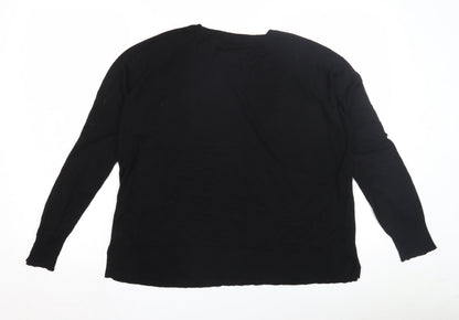 Zara Women's Black Pullover Jumper L