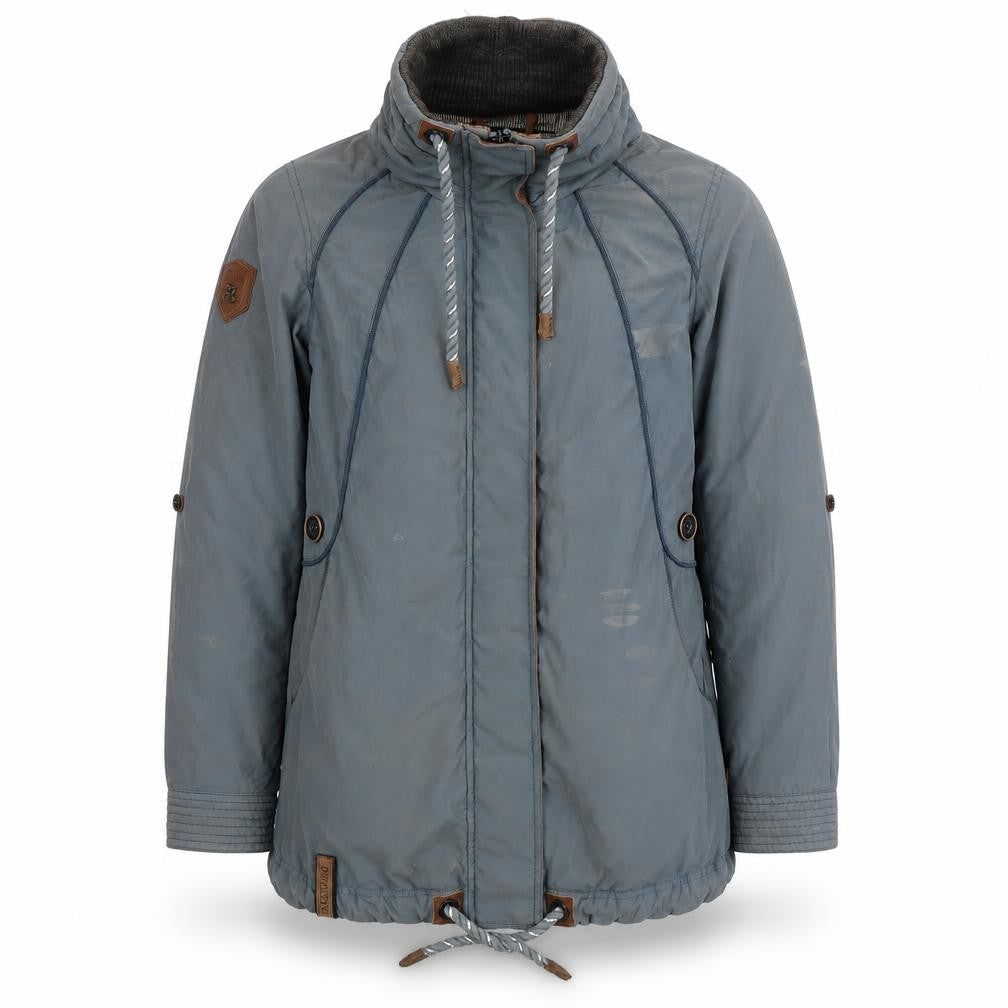Mens UK Size S Naketano Blue Parka Coat