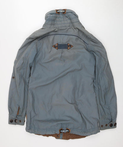 Mens UK Size S Naketano Blue Parka Coat