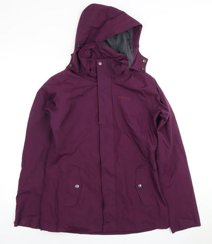 Brasher Women's Purple Waterproof Rain Coat Jacket Size 6